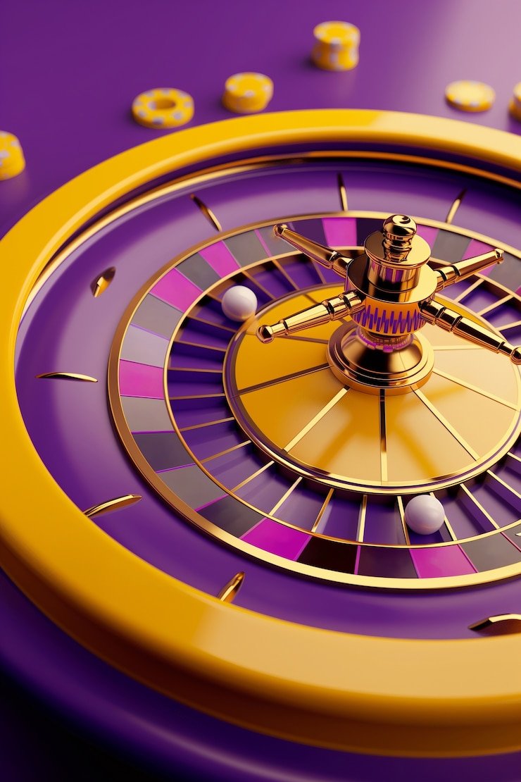 Layout meja roulette dengan semua opsi taruhan ditandai untuk referensi cepat